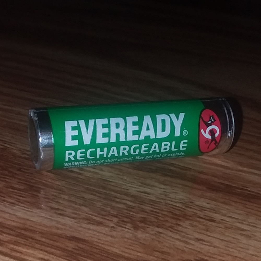 Used Eveready rechargeable battery (AA)